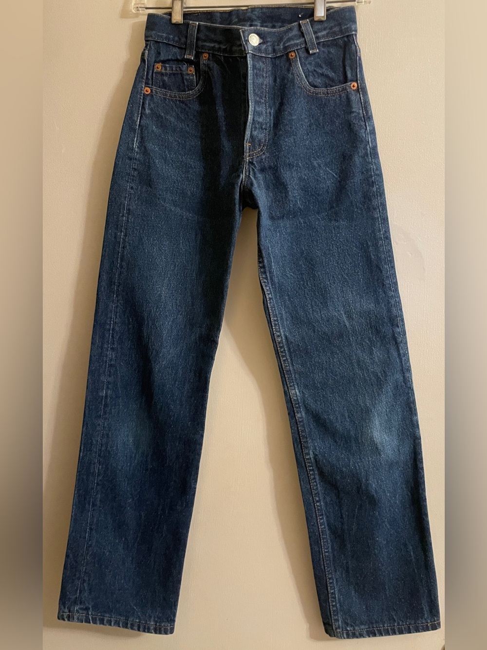 Vintage Levi's 701-0117 in Distressed Indigo